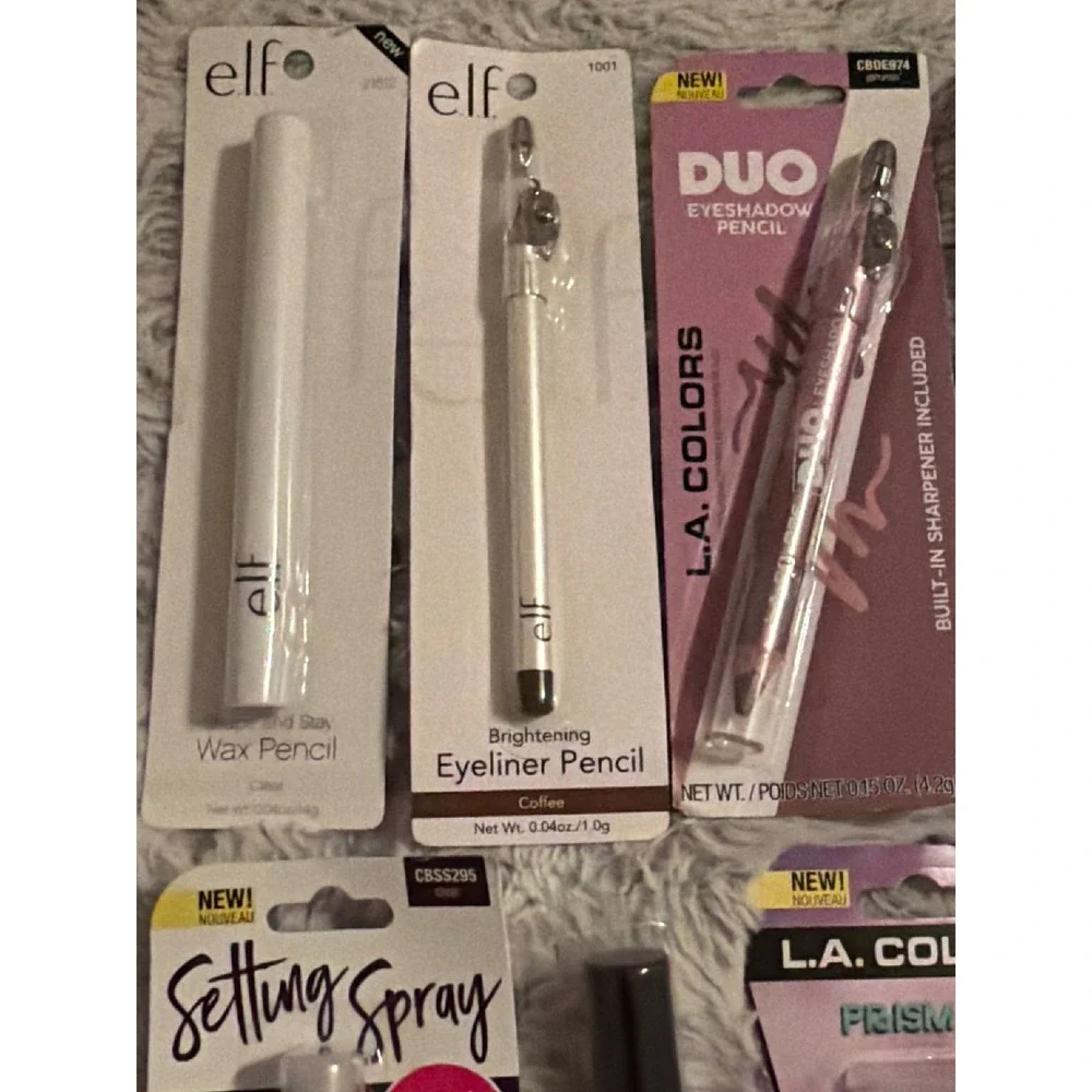 LA Colors Elf Lot of makeup highlighter eye pencil eyeliner body glitter gel NEW